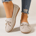 Soft Sole Slip-On Moccasin Loafers - Off White