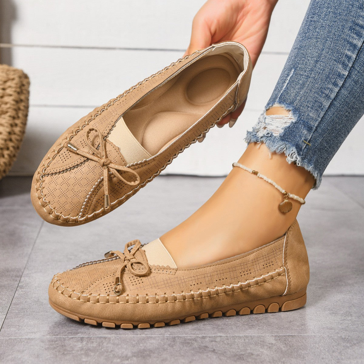 Soft Sole Slip-On Moccasin Loafers