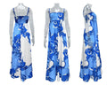Watercolor Floral Tiered Maxi Cami Dress - Blue