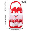 Santa Snowman Reindeer Holiday Treat Tote Bags - Deer
