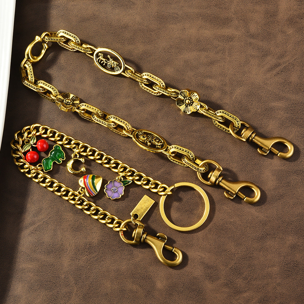 Fruit Charm Link Chain Bag Keychain - view 4