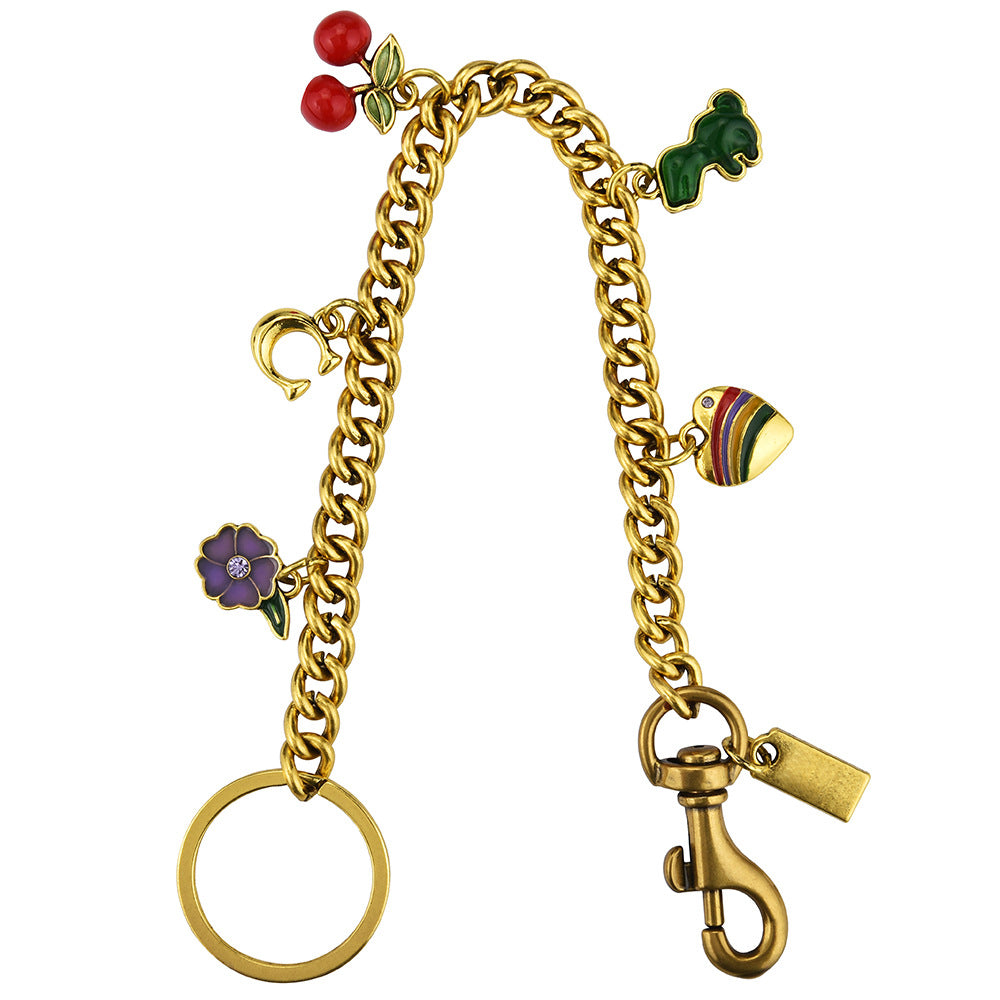 Fruit Charm Link Chain Bag Keychain - view 5