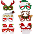 Glitter Christmas Novelty Party Glasses - Color_1