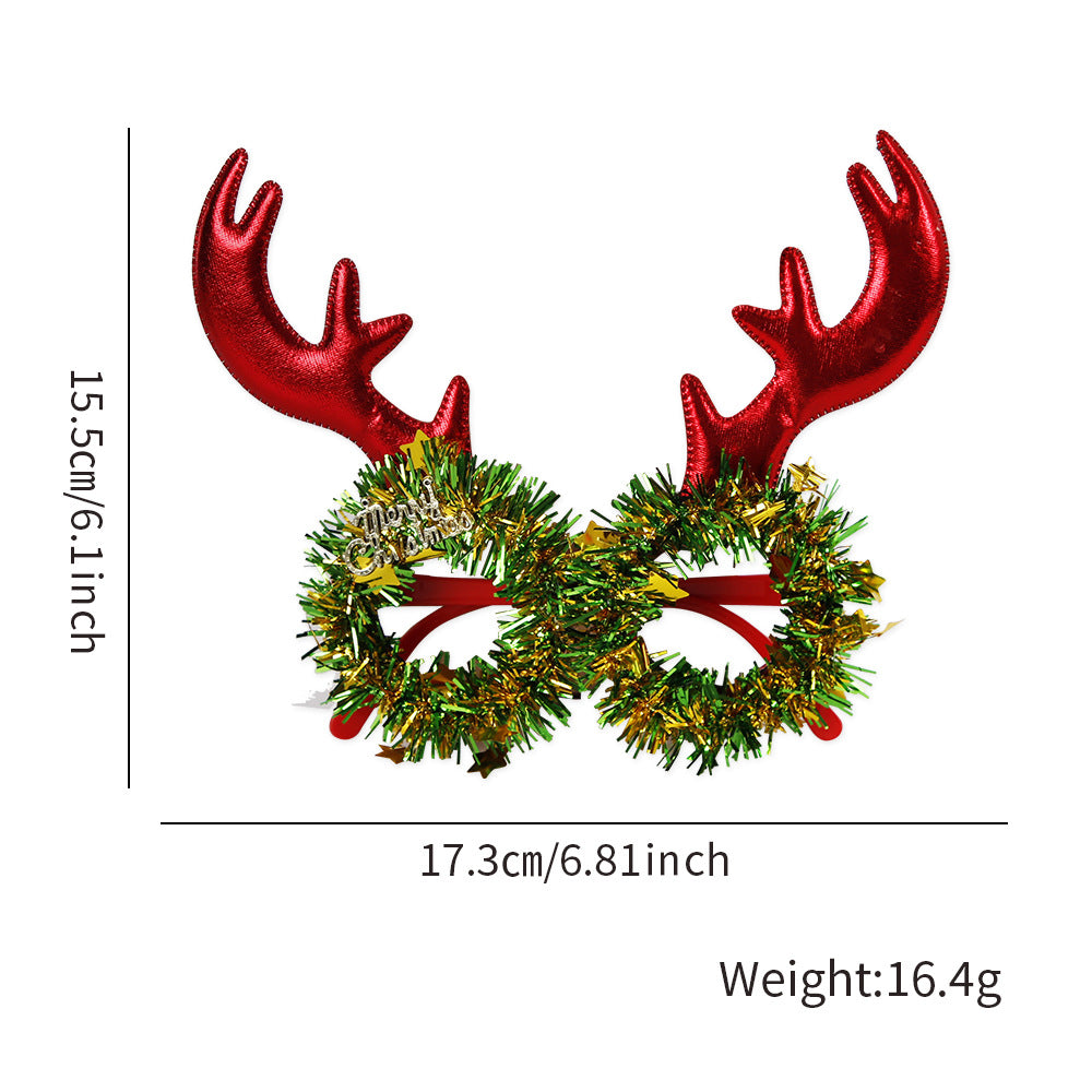 Glitter Christmas Novelty Party Glasses - Color_4