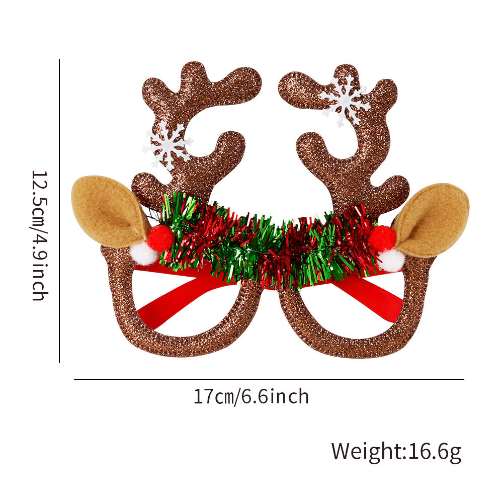 Glitter Christmas Novelty Party Glasses - Color_5