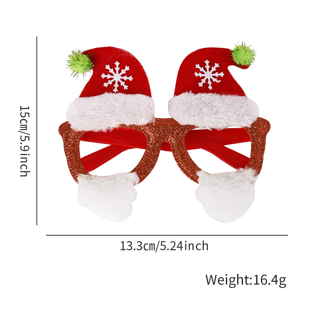 Glitter Christmas Novelty Party Glasses - Color_6