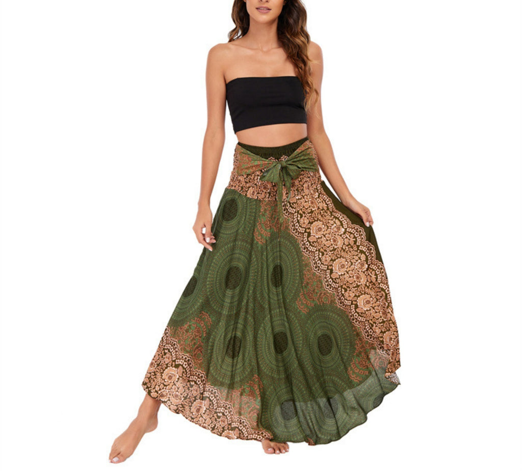 Boho Mandala Two Way Maxi Skirt - view 10