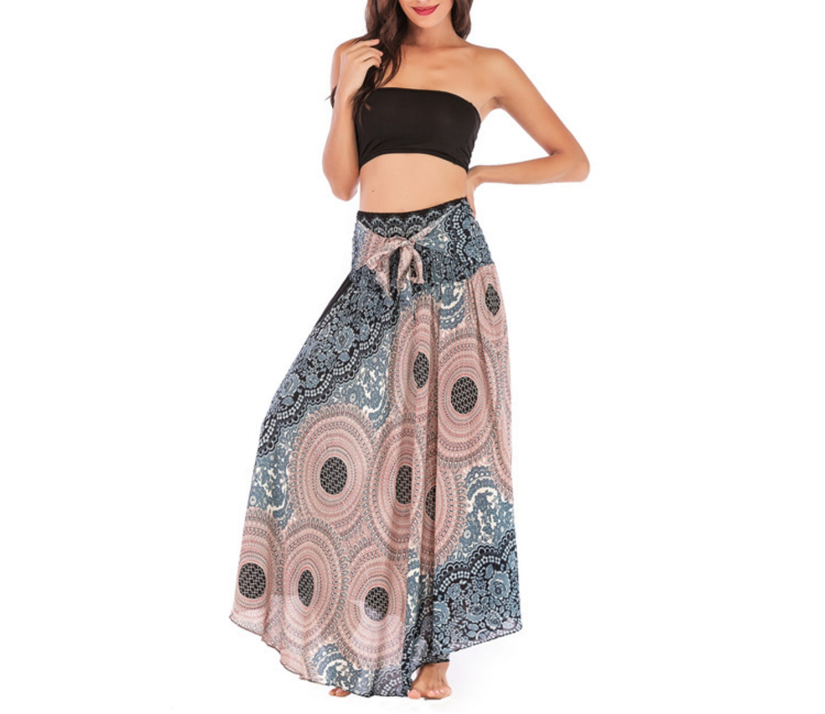 Boho Mandala Two Way Maxi Skirt - view 11