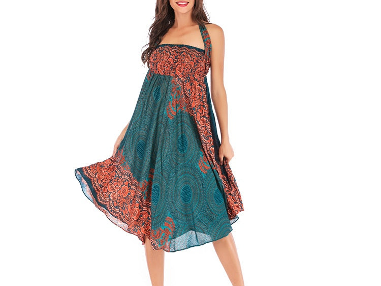 Boho Mandala Two Way Maxi Skirt - view 4