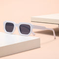 Chunky Rectangle Frame Retro Sunglasses - Color_02