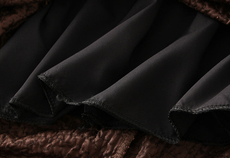 Textured Sequin Column Midi Skirt - black - 8