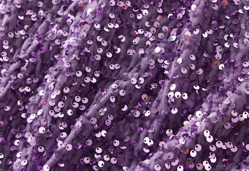 Textured Sequin Column Midi Skirt - purple - 2