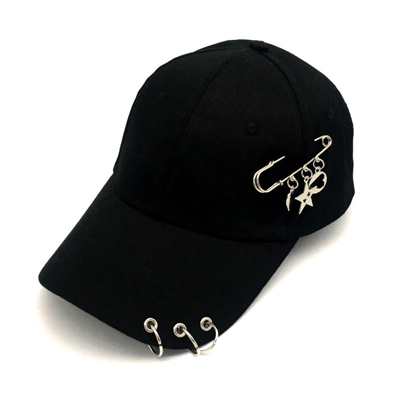 Chain and Ring Pierced Baseball Cap - view 2