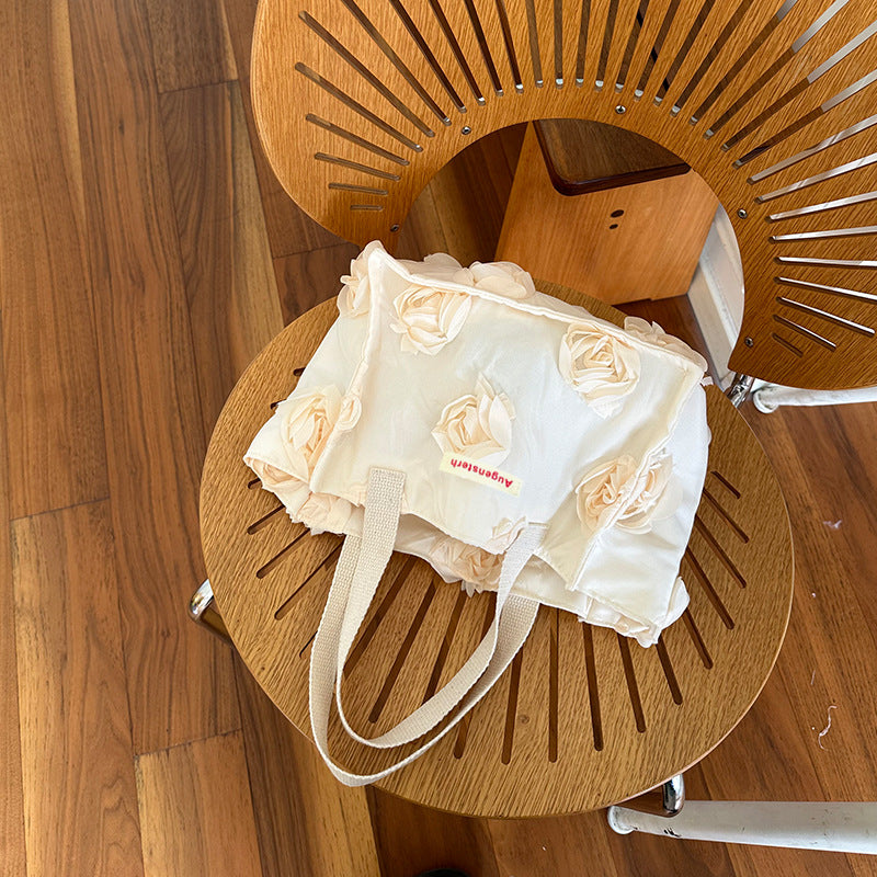 Quilted Bow Print Mini Tote Bag - Color_5