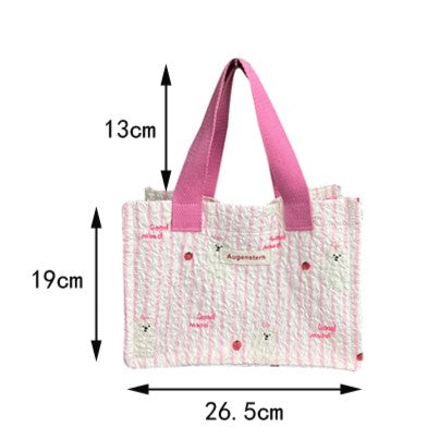 Quilted Bow Print Mini Tote Bag - view 1