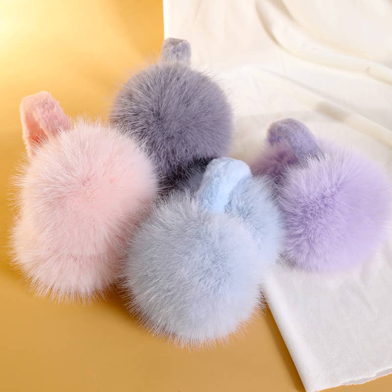 Long Plush Fluffy Winter Ear Muffs