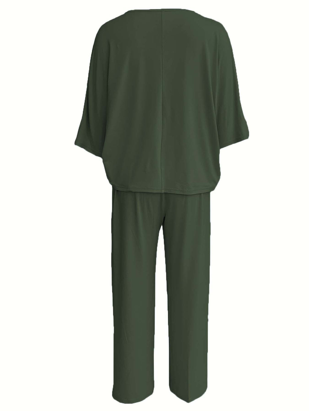 Batwing Sleeve Wide Leg Lounge Set - view 10
