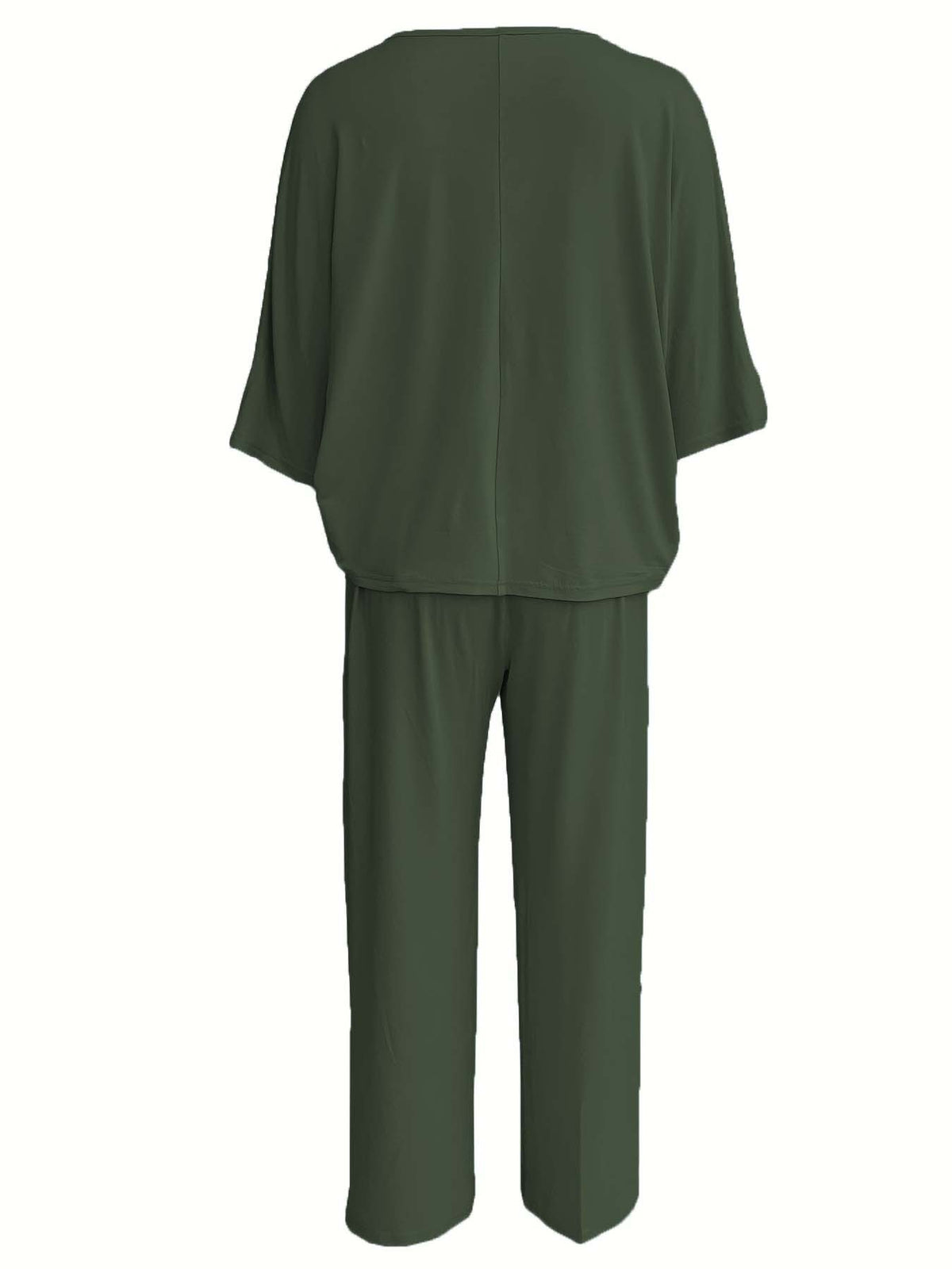 Batwing Sleeve Wide Leg Lounge Set - view 10