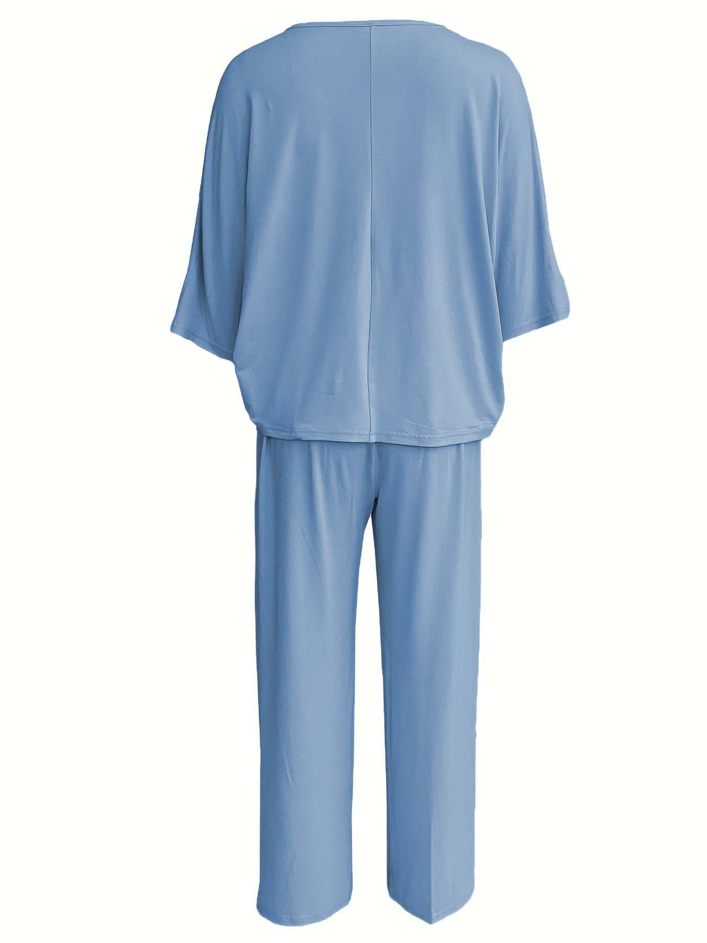 Batwing Sleeve Wide Leg Lounge Set - view 11