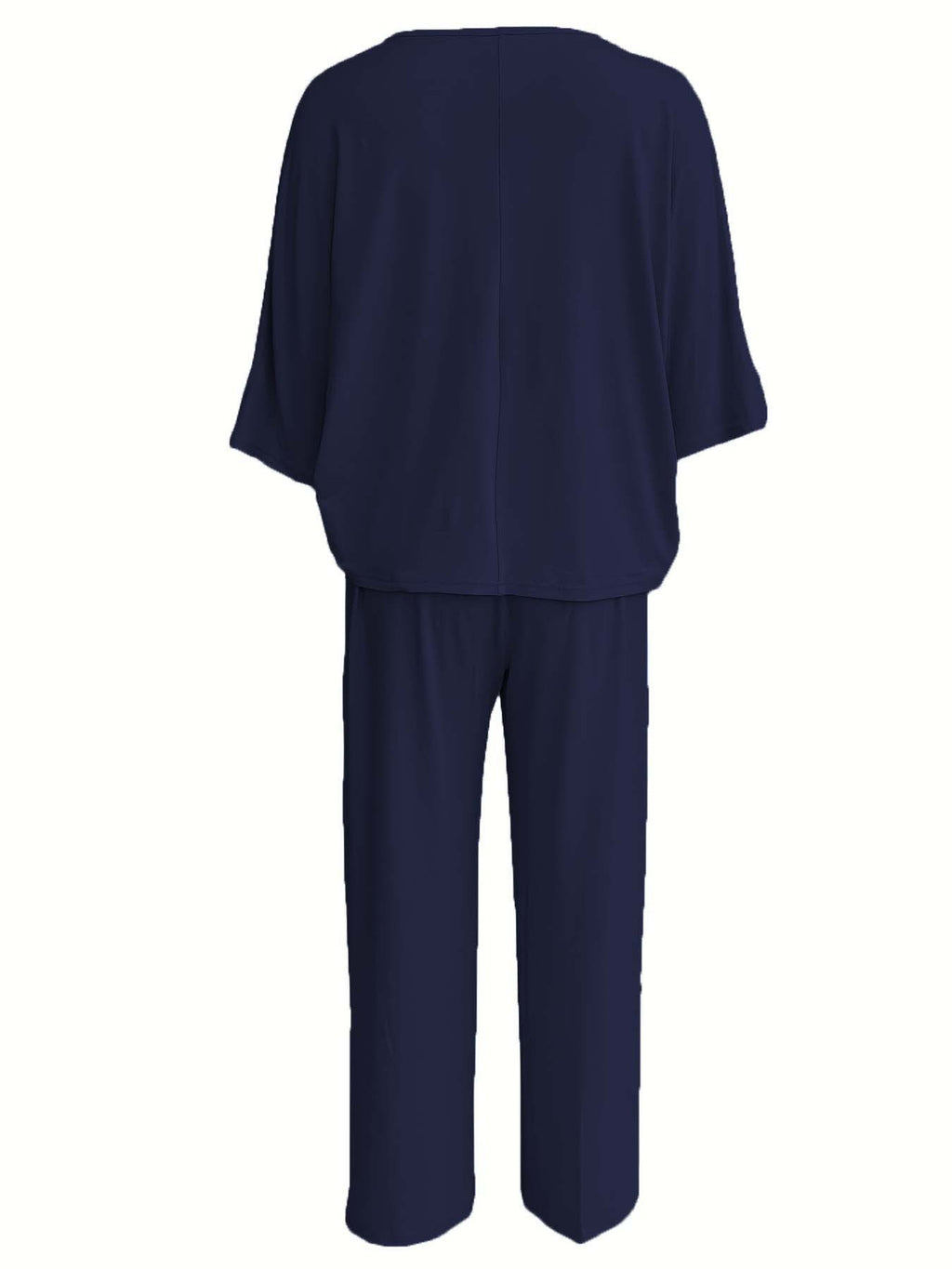Batwing Sleeve Wide Leg Lounge Set - view 6