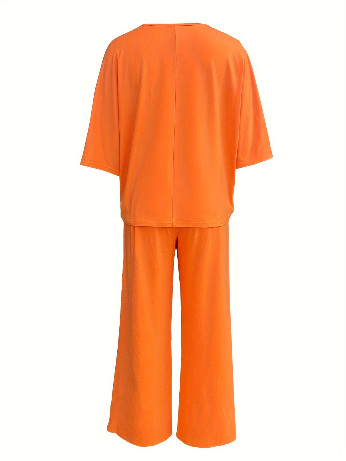 Batwing Sleeve Wide Leg Lounge Set - view 7