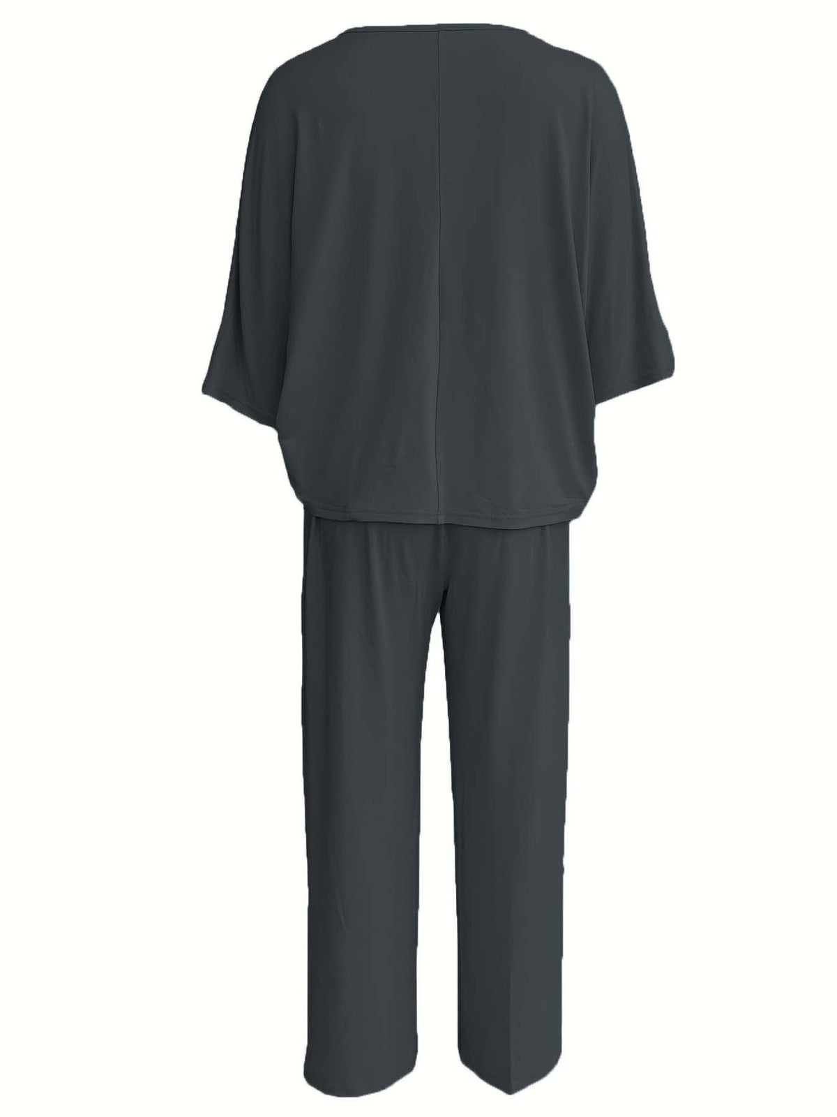 Batwing Sleeve Wide Leg Lounge Set - view 9