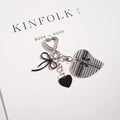 Heart Charm Tassel Bag Keychain - NO-1