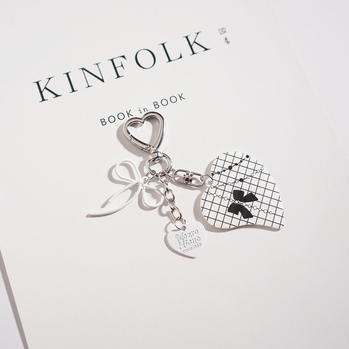 Heart Charm Tassel Bag Keychain - NO-2