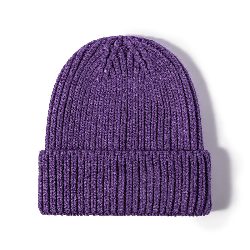 Chunky Ribbed Knit Cuffed Beanie