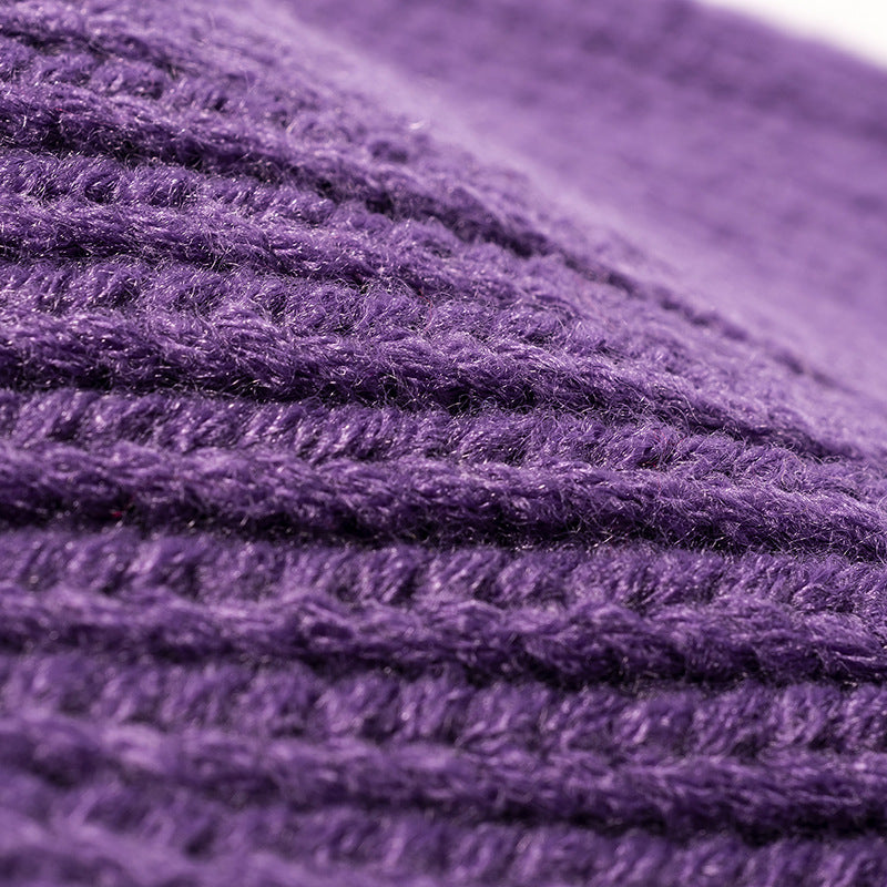 Chunky Ribbed Knit Cuffed Beanie - view 1