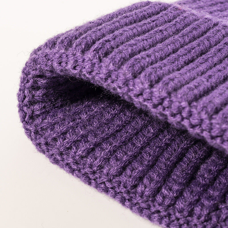 Chunky Ribbed Knit Cuffed Beanie - view 3