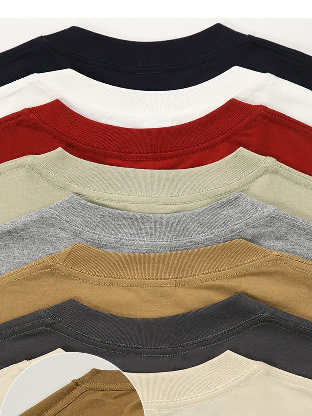 Boxy Drop Shoulder Heavyweight Cotton Tee - view 2