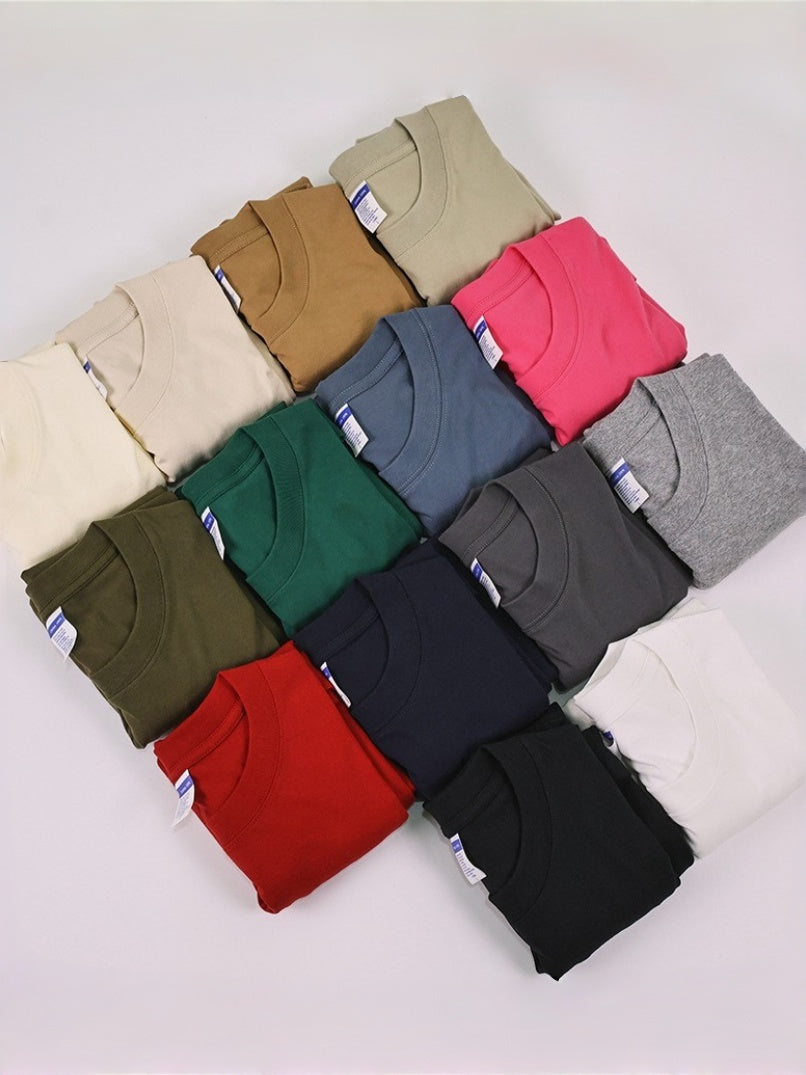 Boxy Drop Shoulder Heavyweight Cotton Tee - view 3