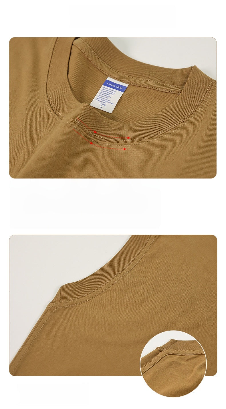 Boxy Drop Shoulder Heavyweight Cotton Tee - view 4