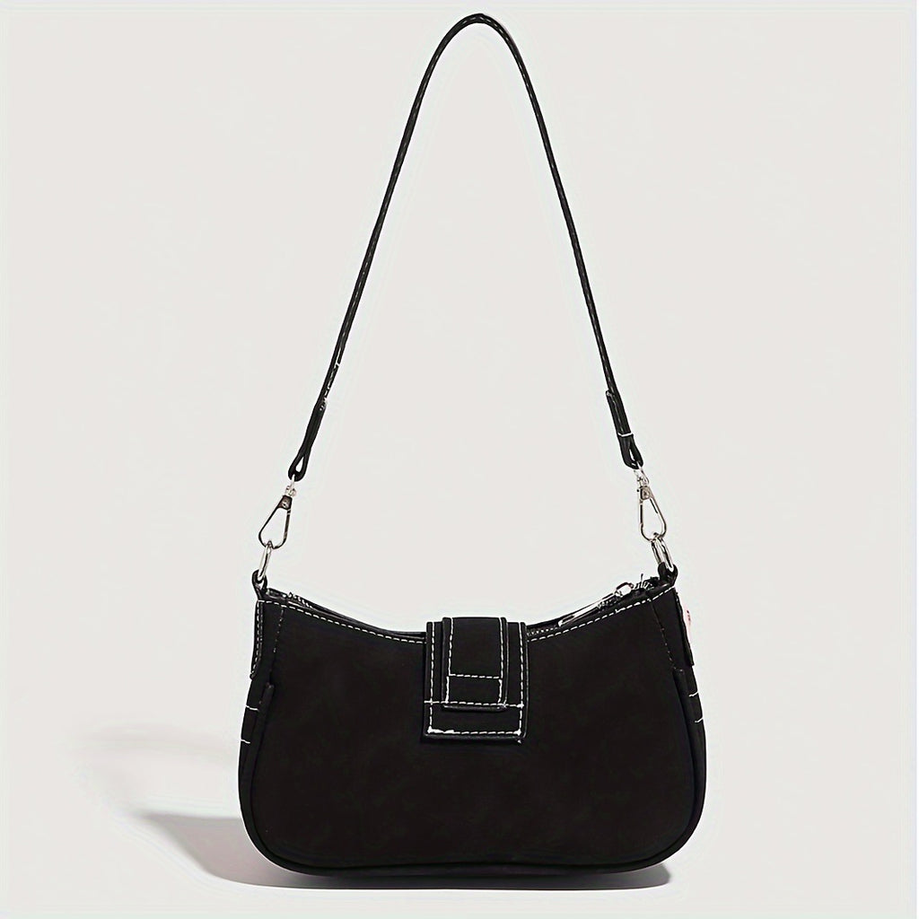 Studded Belt Strap Star Baguette Bag - view 1