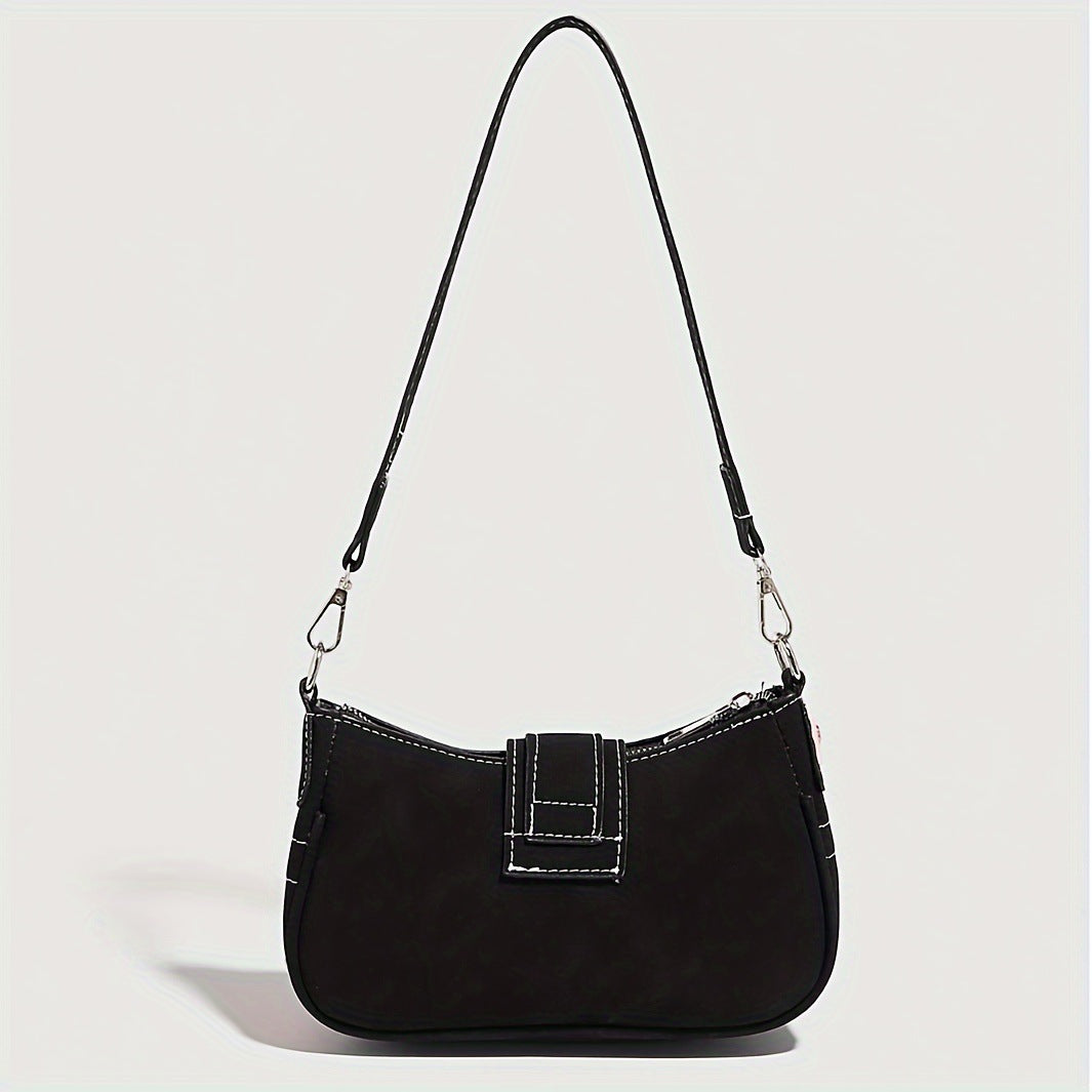 Studded Belt Strap Star Baguette Bag - view 1