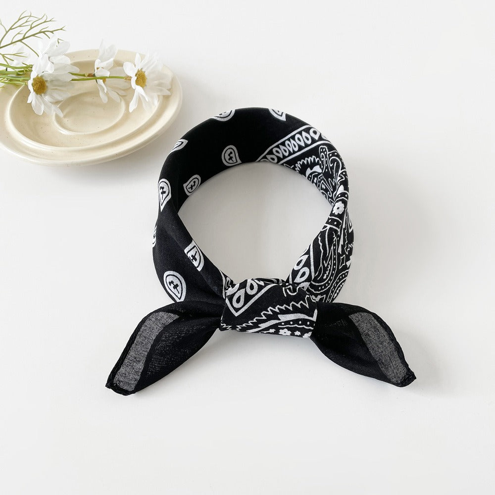 Classic Paisley Print Square Bandana Scarf - Color_01