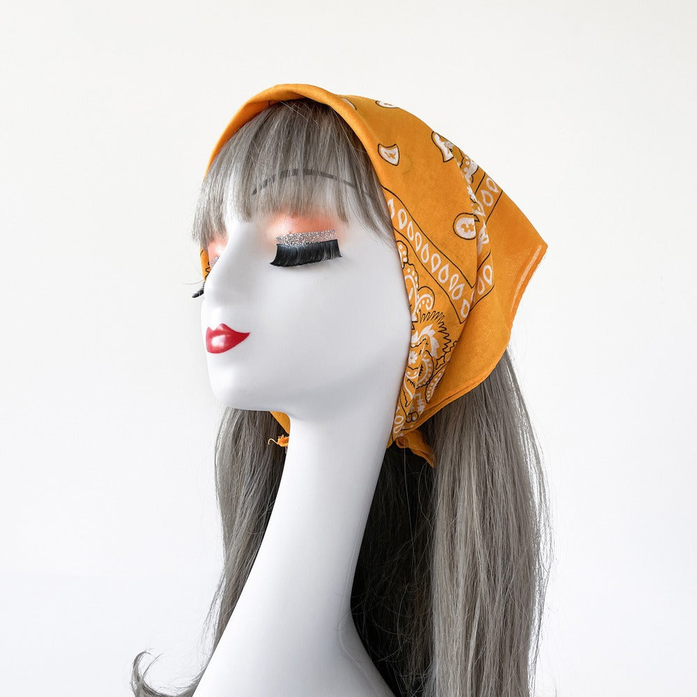 Classic Paisley Print Square Bandana Scarf - view 2