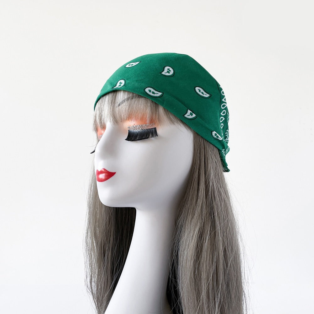 Classic Paisley Print Square Bandana Scarf - view 3