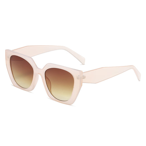 Angular Polygon Oversized Sunglasses - Pink