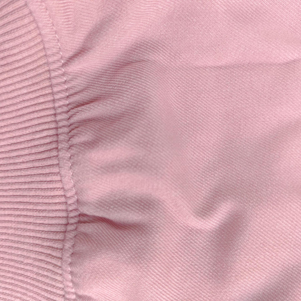 Cropped Button Front Bomber Jacket - Pink - 2