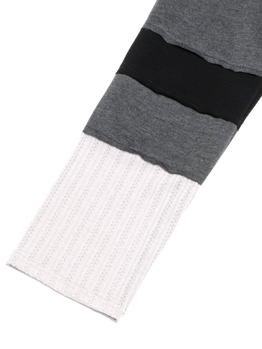 Star Patch Cropped Long Sleeve Boxy Tee - Grey - 6