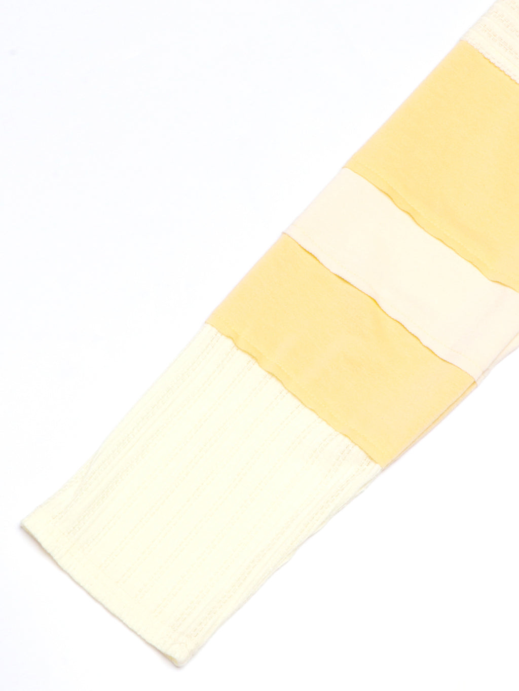 Star Patch Cropped Long Sleeve Boxy Tee - Yellow - 5