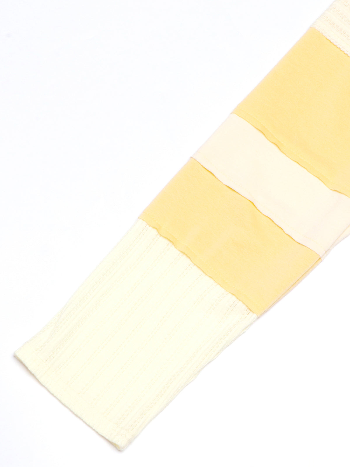 Star Patch Cropped Long Sleeve Boxy Tee - Yellow - 5