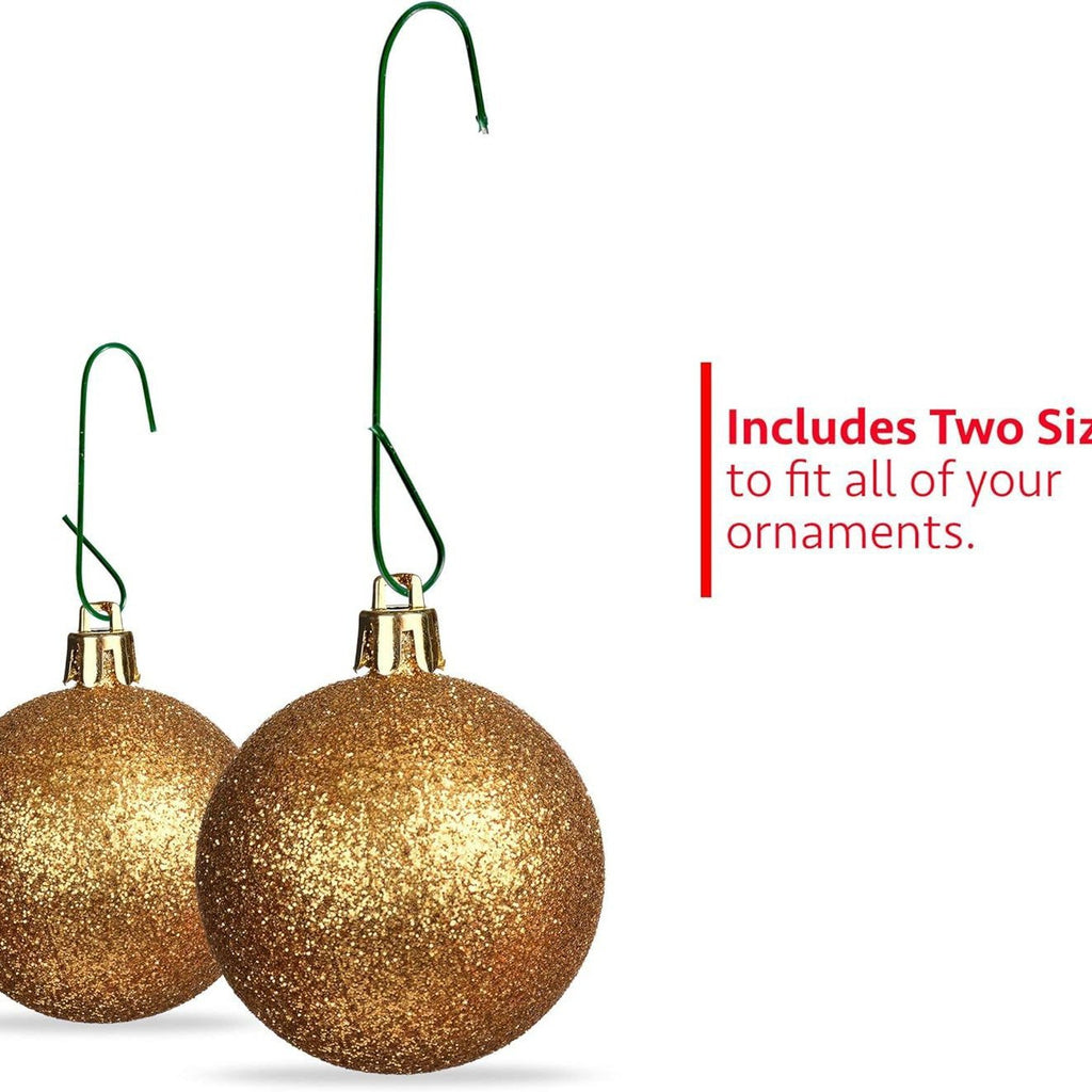 Christmas Tree Ornament Hangers, Two Sizes, 300 Count - Green - 1