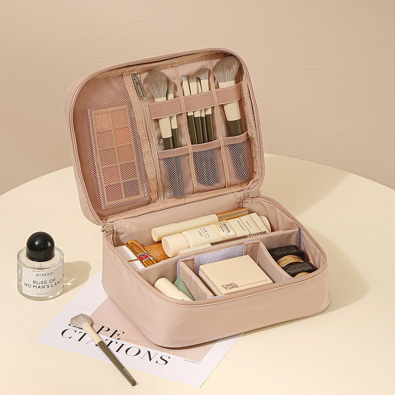 Portable Travel Makeup Case With Brush Holders - A2