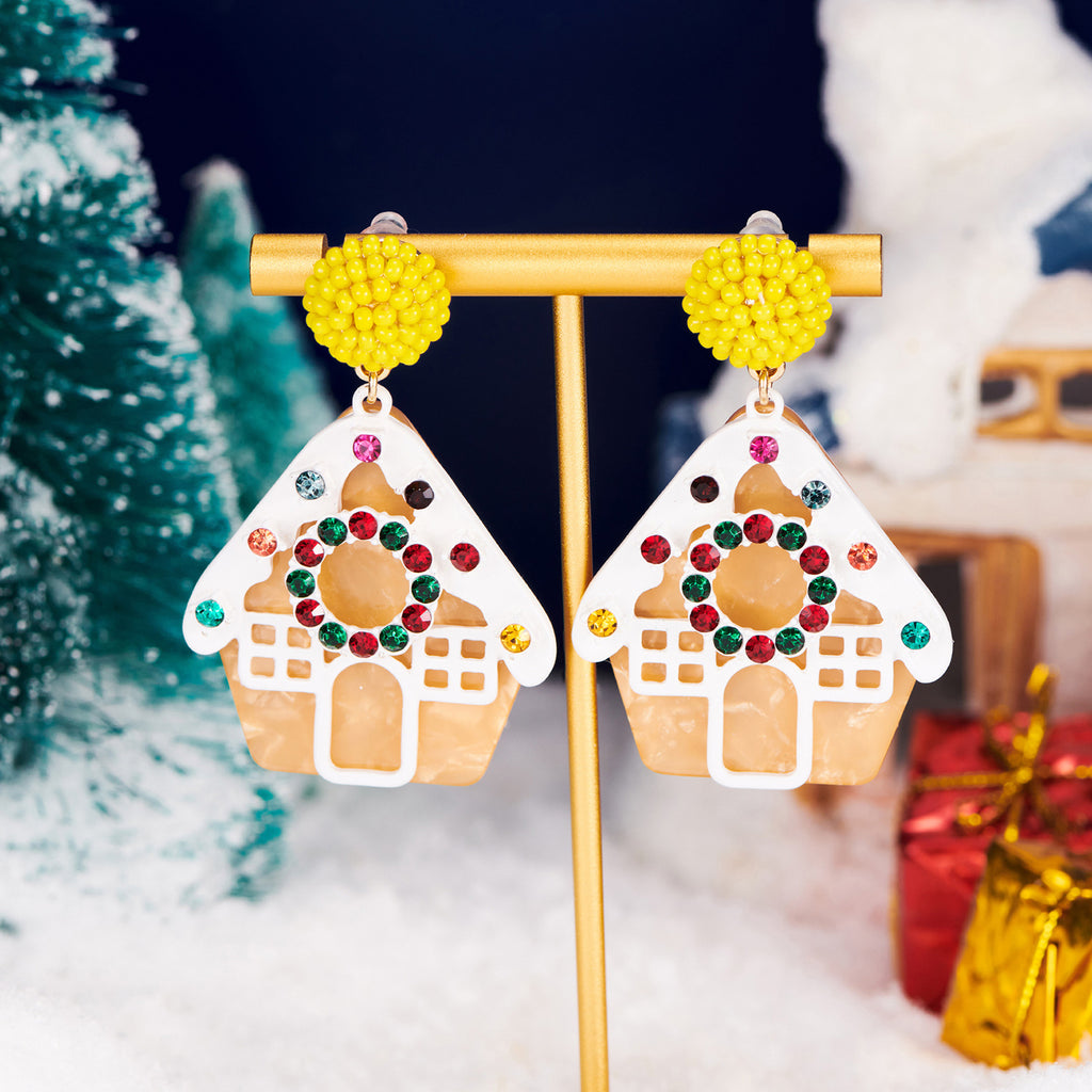 Gingerbread House Drop Earrings - view 1