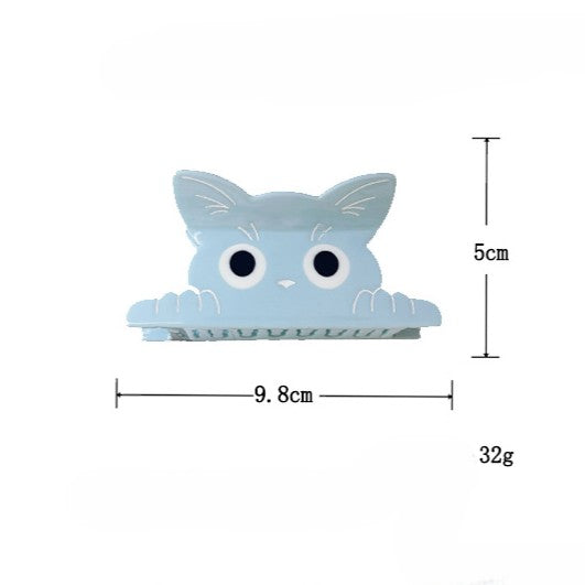 Peeking Cat Face Hair Claw Clip - view 1