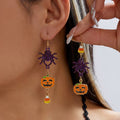 Mismatched Halloween Charm Dangle Earrings - NO-2