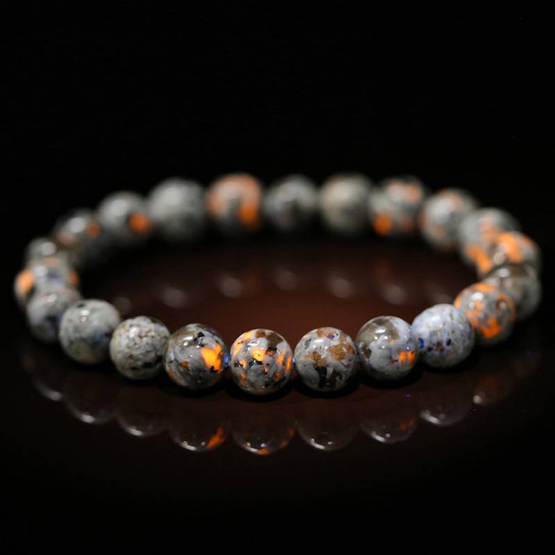 Yooperlite Flame Stone Bead Bracelet - Yooperlite - 2